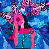 Swiss Lawn Printed Shirt Butterfly Floral Design