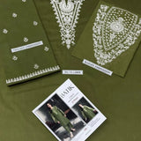 Green Lawn 2-Piece Women Suit with Embroidery for Weddings & Festivals