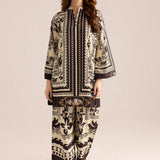 Stylish Women's Stitched Printed Shirt And Trouser Set - 2 Pcs