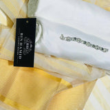 3-Piece Katan Chamki Suit Yellow White Wedding Office