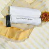 3-Piece Katan Chamki Suit Yellow White Wedding Office