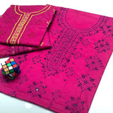 Embroidered Dhaga Shirt with Color Change Design